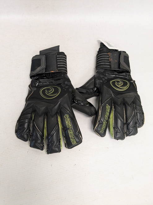 Vist Large View of Product Image Which is Used WEST COAST GOALIE GLOVE Soccer Goalie Gloves Black 7