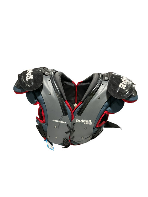 Vist Large View of Product Image Which is Used Riddell PURSUIT 2XL FB Shoulder Pads Black 2X
