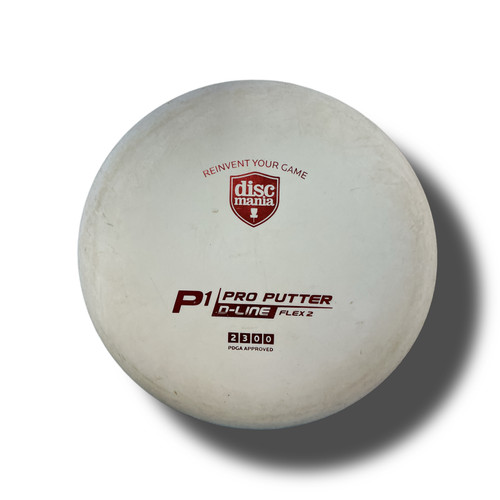 Vist Large View of Product Image Which is Used Discmania DISCMANIA P1 PRO PUTTER Disc Golf Putter White