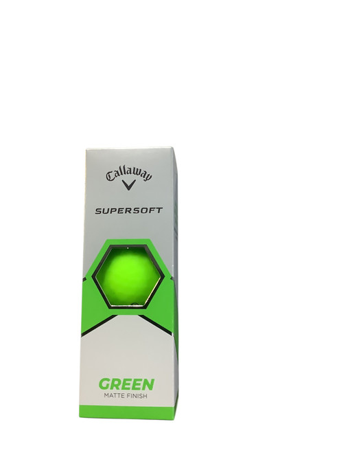 Vist Large View of Product Image Which is Used Callaway SUPERSOFT GREEN MATTE 3 Ball - Golf Ball Sleeve