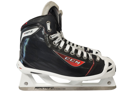 Vist Large View of Product Image Which is Used CCM RBZ Senior Goalie Skates Size 8.5 D