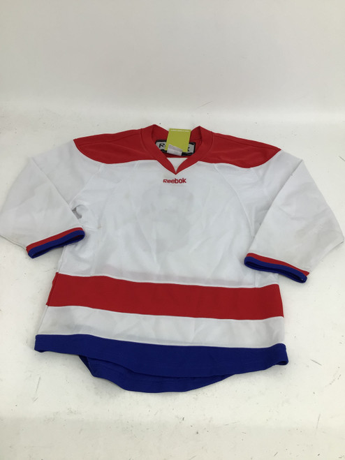 Vist Large View of Product Image Which is Used Reebok YTH SM PRACTICE JERSEY Hockey Practice Jersey Red SM