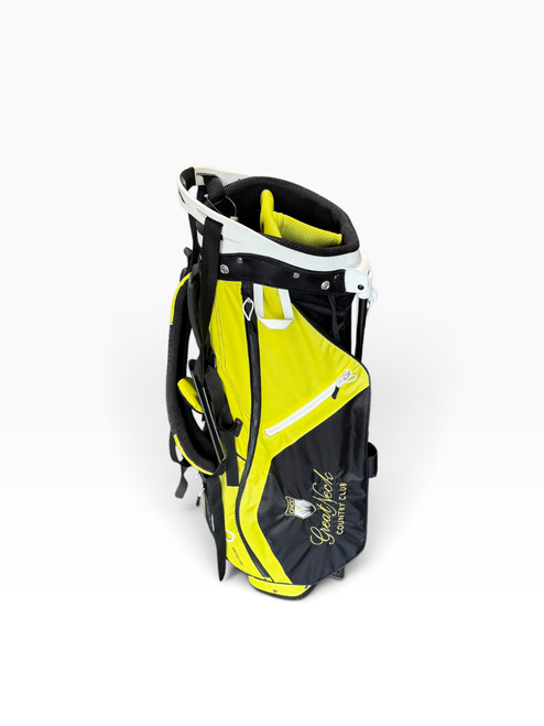 Vist Large View of Product Image Which is Used Sun Mountain GREAT NECK Mens Stand Bag Black And Optic Yellow