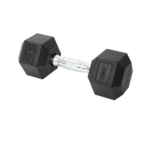 Vist Large View of Product Image Which is New York 20lbs Rubber Hex DB