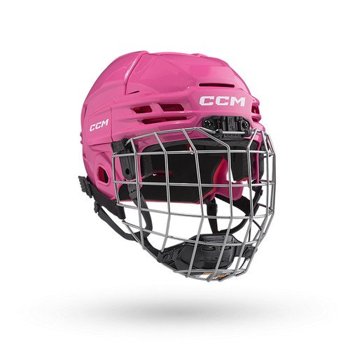 Vist Large View of Product Image Which is New CCM TACKS 70 Helmet Cage Combo Pink One Size