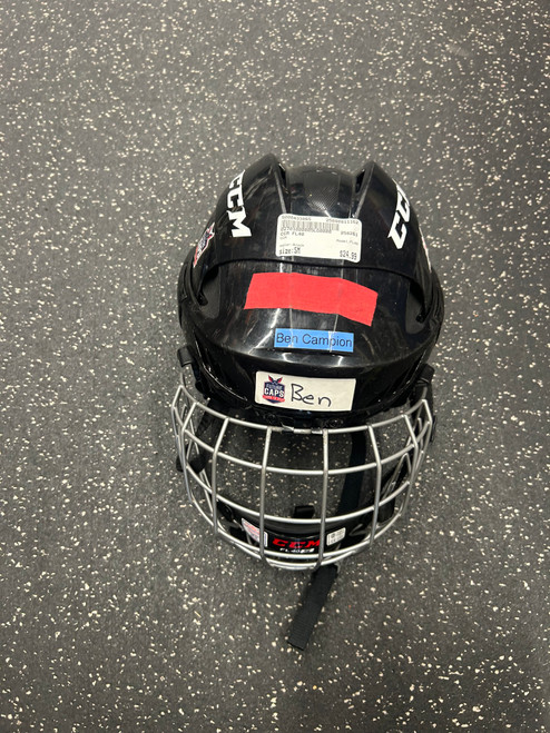 Vist Large View of Product Image Which is Used CCM FL40 Helmet Cage Combo Black SM