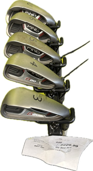 Vist Large View of Product Image Which is Used Ping G20 Mens Iron Set RH 3I-GW/AW