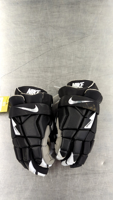 Vist Large View of Product Image Which is Used Nike VAPOR ELITE Lacrosse Gloves Mens Black MD