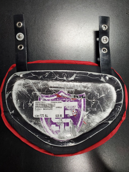 Vist Large View of Product Image Which is Used Riddell FB Back Plate Pad Fits all
