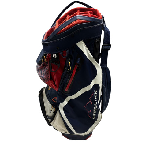 Vist Large View of Product Image Which is Used Sun Mtn CART BAG Mens Cart Bag Navy Blue