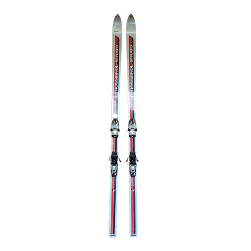 Vist Large View of Product Image Which is Used Rossignol EQUIPE Mens DH Ski/Binding White/Red/Navy 195 cm