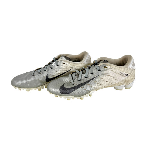 Used Nike VAPOR Adult Football Cleats White Men's 7 11506-S000287108 Vist Large View of Product Image Which is Used Nike VAPOR Adult Football Cleats White Men's 7