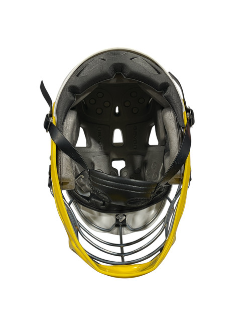 Vist Large View of Product Image Which is Used Cascade PRO-7 Lacrosse Helmet White One Size