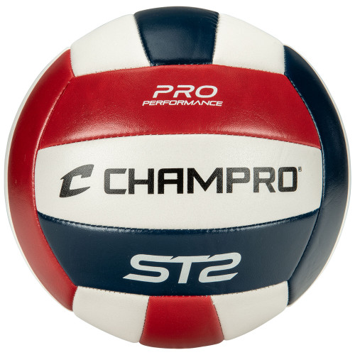 Vist Large View of Product Image Which is New Champro ST2 Red/White/Blue Volleyball