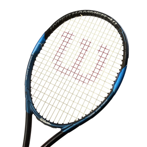 Vist Large View of Product Image Which is Used Wilson HYPER HAMMER Adult Tennis Racquet Royal Blue Unknown