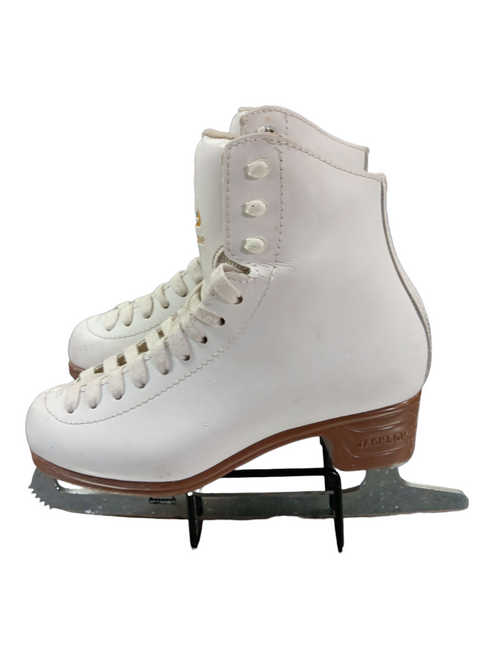Vist Large View of Product Image Which is Used Jackson MYSTIQUE Girls Figure Skate White Junior 03.5