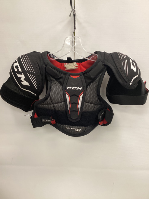 Vist Large View of Product Image Which is Used CCM JETSPEED LE Junior Shoulder Pads SM