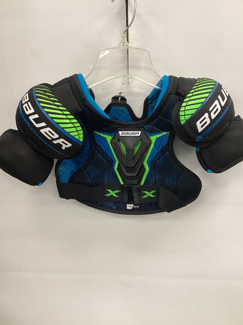 Vist Large View of Product Image Which is Used Bauer X Youth Shoulder Pads MD