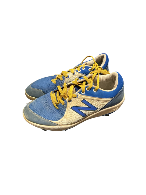 Vist Large View of Product Image Which is Used New Balance BASEBALL CLEATS BB/SB Cleats Royal Blue Senior 11.5