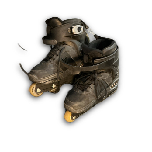 Vist Large View of Product Image Which is Used TRS ROLLERBLADES SZ 5 Senior Rec Fitness Skates Black Senior 5