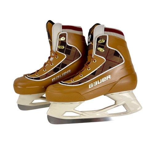 Vist Large View of Product Image Which is Used Bauer CHAMON1X Soft Boot Skate Brown Senior 5