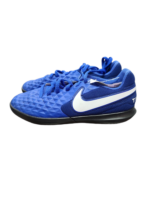 Vist Large View of Product Image Which is Used Nike Soccer Indoor Shoes Royal Blue Junior 02.5