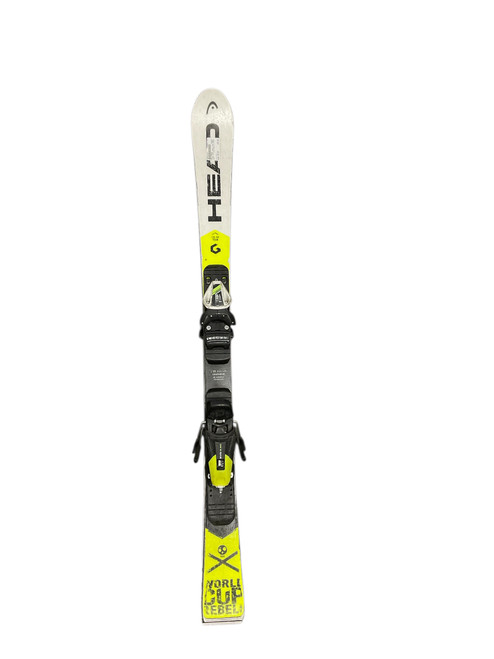 Vist Large View of Product Image Which is Used Head WORLD CUP REBELS Boys DH Ski/Binding White 120 cm