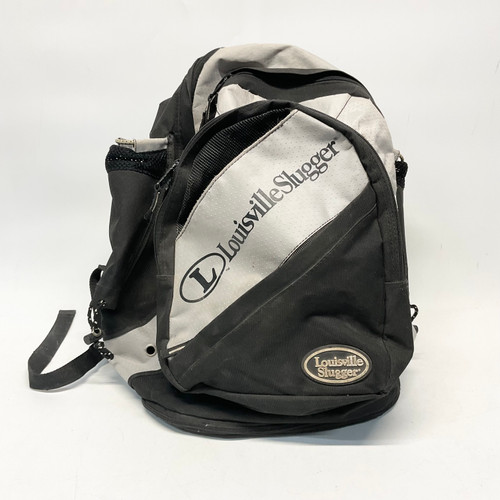 Used Louisville Slugger BB/SB Player Backpack Grey And Black 11805-S000065598 Vist Large View of Product Image Which is Used Louisville Slugger BB/SB Player Backpack Grey And Black