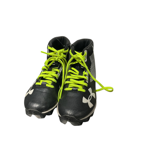 Vist Large View of Product Image Which is Used Under Armour Jr FB Cleats Black Junior 01.5