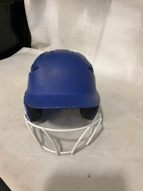 Vist Large View of Product Image Which is Used Rawlings RAWLINGS SB HELMET Batting Helmet w/Mask Royal Blue SM
