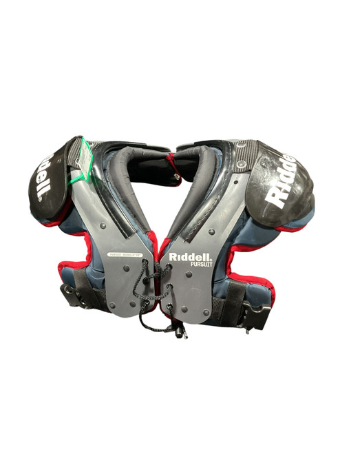 Used Riddell PURSUIT FB Shoulder Pads Grey MD 11834-S000038859 Vist Large View of Product Image Which is Used Riddell PURSUIT FB Shoulder Pads Grey MD