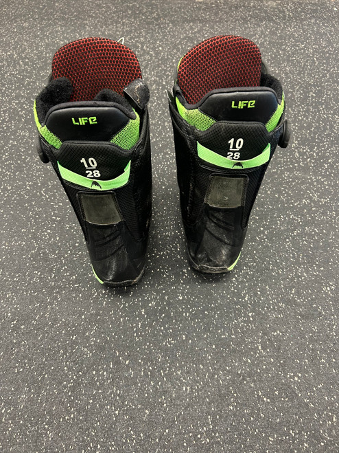 Vist Large View of Product Image Which is Used Burton ASPEN CONCORD BOA Mens Snowboard Boots Black Senior 10