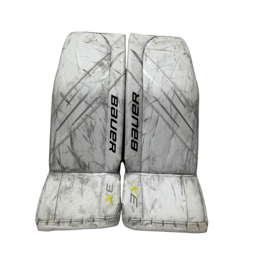 Vist Large View of Product Image Which is Used Bauer VAPOR 3X Goalie Leg Pads Inter White 32"