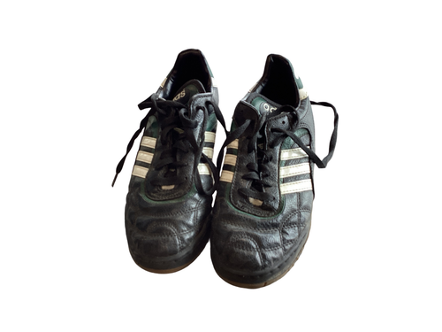 Vist Large View of Product Image Which is Used Adidas Soccer Cleats Black Senior 6.5
