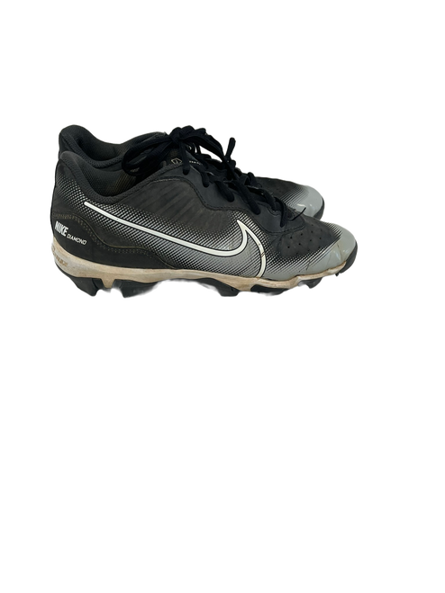 Vist Large View of Product Image Which is Used Nike Alpha Huarache Jr 5.5 Black BB Cleats