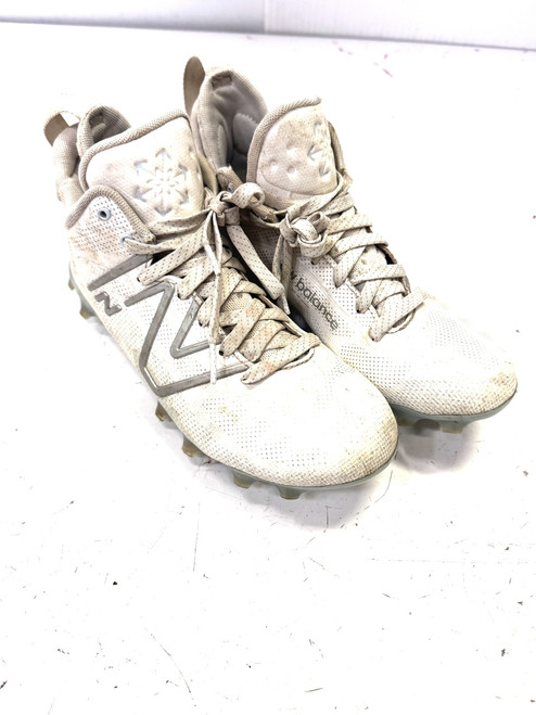 Vist Large View of Product Image Which is Used New Balance LAX Cleats Mens White Senior 7