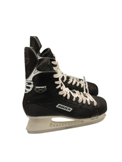 Vist Large View of Product Image Which is Used Bauer IMPACT 100 SZ 10 Senior Hockey Skate Senior 10