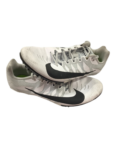 Vist Large View of Product Image Which is Used Nike ZOOM RIVAL S Track & Field Cleats Adult White Senior 10