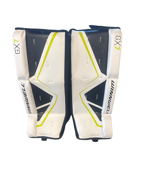 Vist Large View of Product Image Which is Winnwell Street Hockey Goalie Pads 24 inch