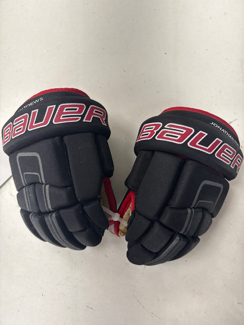 Vist Large View of Product Image Which is Used Bauer JT19 TOWES Youth Gloves Black 8"