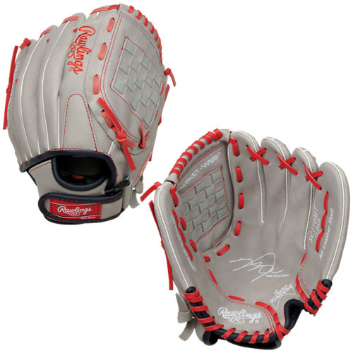 Vist Large View of Product Image Which is New Rawlings SURE CATCH BB/SB Glove LH Throw 10"
