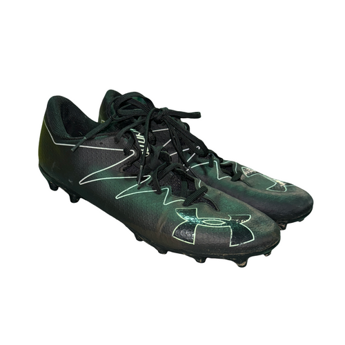 Vist Large View of Product Image Which is Used Under Armour Adult FB Cleats Black Senior 11