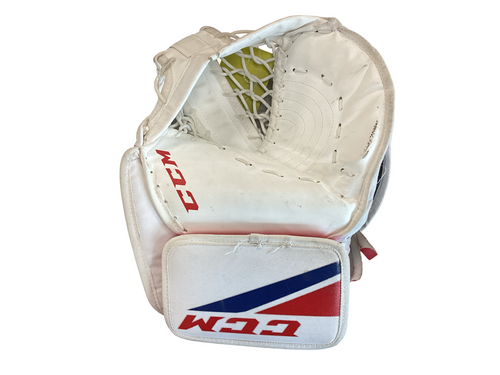 Vist Large View of Product Image Which is Used CCM Street Goalie Catcher Jr White SM