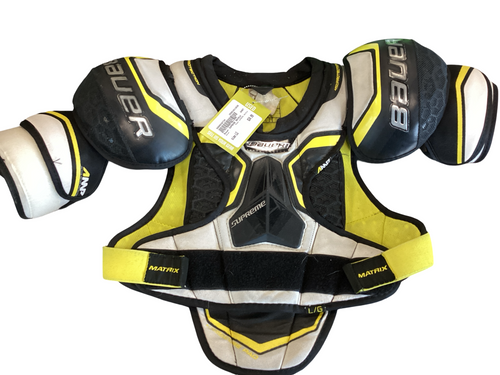 Vist Large View of Product Image Which is Used Bauer SUPREME MATRIX Junior Shoulder Pads LG