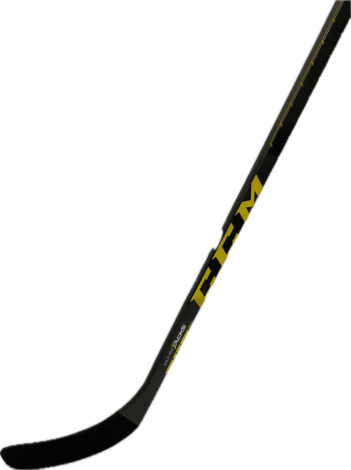 Vist Large View of Product Image Which is Used CCM ULTRA TACKS Senior One Piece Left Black And Yellow 100 Flex