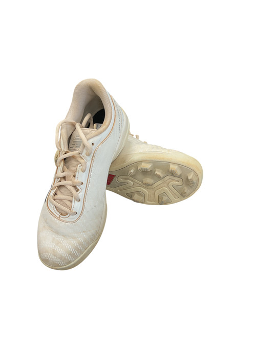 Vist Large View of Product Image Which is Used New Balance CLEATS BB/SB Cleats White Junior 05
