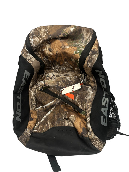 Vist Large View of Product Image Which is Used Easton GAME READY ELITE Youth Baseball Backpack Realtree Camo