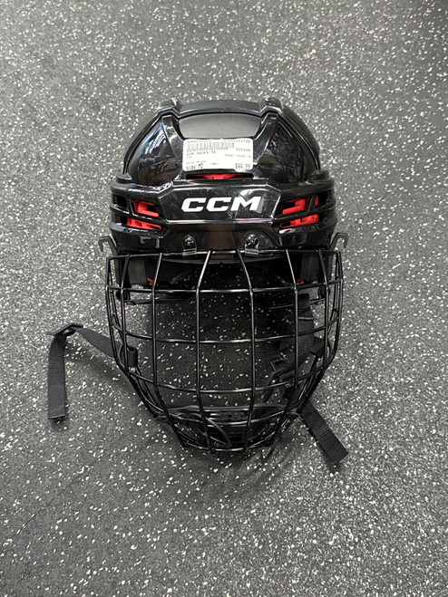 Vist Large View of Product Image Which is Used CCM TACKS 70 Helmet Cage Combo Black MD