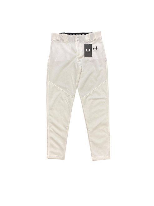 Vist Large View of Product Image Which is Used Under Armour WHITE BASEBALL PANT BB/SB Pant Boys White MD