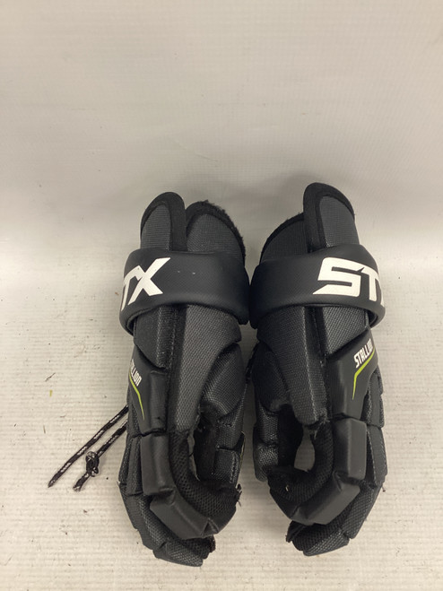 Vist Large View of Product Image Which is Used STX STALLION 200 Lacrosse Gloves Junior Black SM